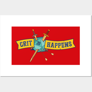 Crit Happens (20 Banner) Posters and Art